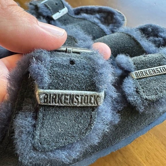 Birkenstock Arizona Shearling Suede Leather - Midnight Blue - size EU 36 - Picture 6 of 6